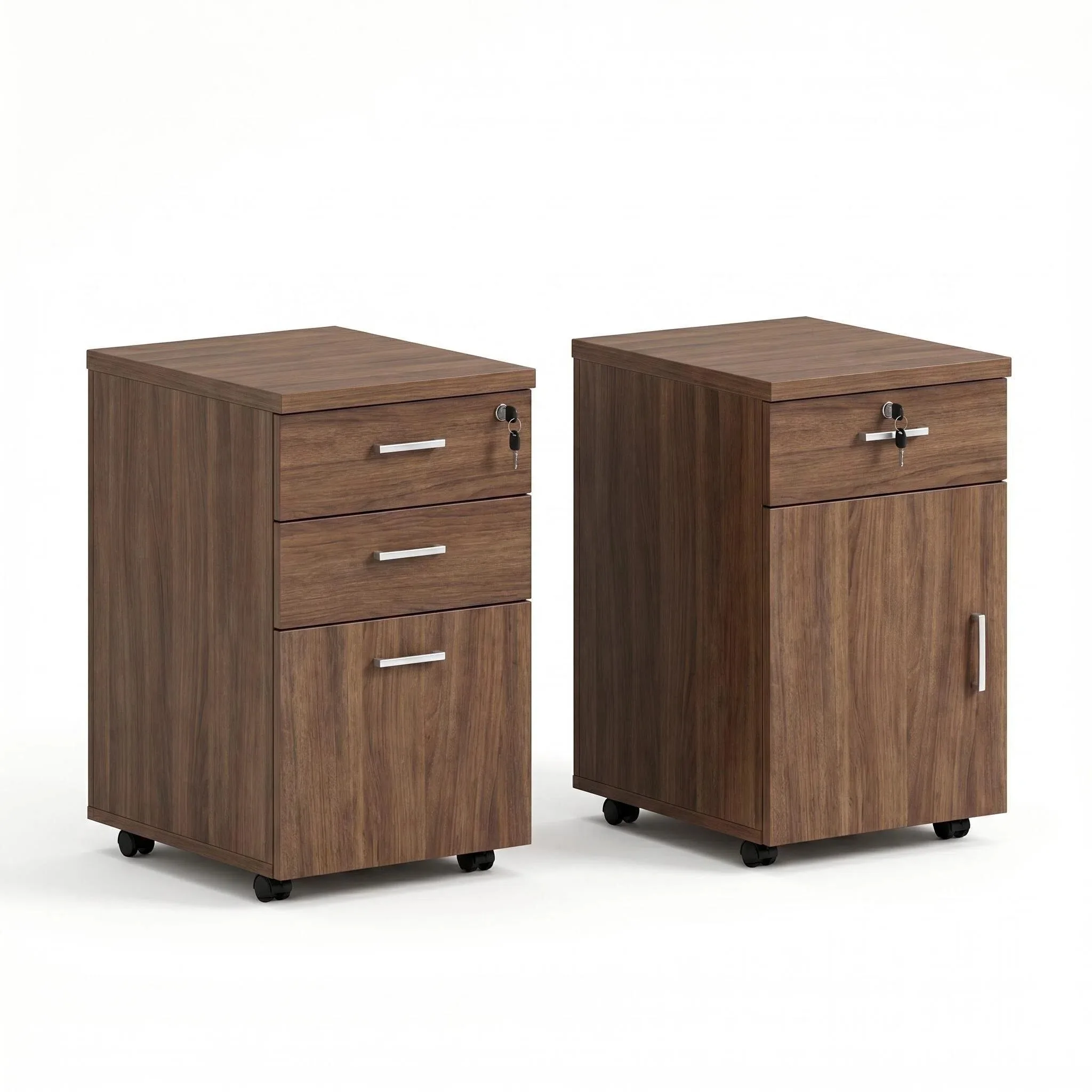 H6a707398e36b4a7fac38036ba6481563Q.webp Twilight Series Wooden Mobile Office Pedestal Cabinet Lockable Desk Storage Hospital Bedroom Commercial Office Furniture Staff - Image 1