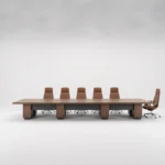 Twilight Series Luxury Eco-friendly Durable Modern Water Resistant Executive Conference Table Mdf Panel 24 Seater 3-year