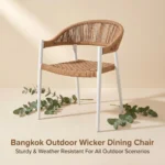 Modern Minimalist Rattan Aluminum Outdoor Furniture Set,Weather Resistant Waterproof Patio Bar Stool Chaise Lounge Coffee Table