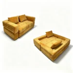 Bird Nest Bed Transformable Compression Sofa Velvet Frameless Straight Sofa Bed Compressible Shipping Modern Dual-use Lazy Sofa
