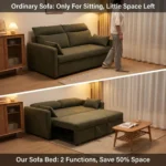Factory Direct Modern Convertible Foldable Sleeper Sofa Bed For Small Apartments Living Rooms & Bedrooms - Image 5