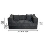 Ks002 Multifunction Compressible Lazy Sofa Bed Frameless Foldable Modular Velvet Dual-use Easy Shipping - Image 6