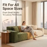 Ks011 Cube Modular Compressed Sofa,Corduroy Linen Fabric Frameless Sectional Couch,Vacuum Packed Minimalist Combination Sofa - Image 3