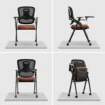 Modern Ergonomic Swivel Office Chair With Fixed Armrest And Backrest For Hotel,Classroom And School - Image 2