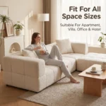 Velvet Modular Extendable Compressed Sofa Frameless Sectional Vacuum Packed Modern Minimalist Combination Sofa - Image 6