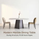 Modern Sintered Stone Dining Table With Carbon Steel Base Rectangular/round/extendable Hotel & Home Dining Room Furniture