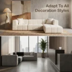 Velvet Modular Extendable Compressed Sofa Frameless Sectional Vacuum Packed Modern Minimalist Combination Sofa - Image 3