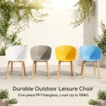 Modern Multicolor Pp Plastic Dining Chairs Stackable Lightweight Durable Portable Leisure Chair Indoor And Outdoor Daily Use