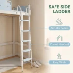 Headtree Modern Metal Bunk Bed Twin Over Twin With Guardrail For School Dormitories/hostels - Image 2