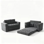 Modern Foldable Compression Sofa Bed Set Extendable Tufted Multi-functional Convertible Loveseat