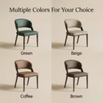 Modern Stackable Foldable Ergonomic Pu Leather Dining Chair With Micro-spring Cushion Seat And Metal Legs For Home & Hotel Use - Image 5