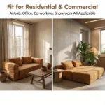 Bird Nest Bed Transformable Compression Sofa Velvet Frameless Straight Sofa Bed Compressible Shipping Modern Dual-use Lazy Sofa - Image 4
