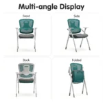Modern Ergonomic Swivel Office Chair With Fixed Armrest And Backrest For Hotel,Classroom And School - Image 2