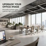 Twilight Series Modular Freely Combined Staff Office Desk Privacy Partition Workstation Open Office Area Minimalist Desk - Image 3