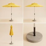 Heavy Duty Patio Umbrella,Waterproof Polyester,Thickened Aluminum Pole,Uv Resistant Outdoor Garden Commercial Sunshade - Image 2