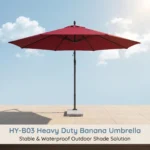 Heavy Duty Patio Umbrella,Waterproof Polyester,Thickened Aluminum Pole,Uv Resistant Outdoor Garden Commercial Sunshade