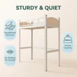 Headtree Modern Metal Bunk Bed Twin Over Twin With Guardrail For School Dormitories/hostels - Image 4