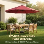 Heavy Duty Patio Umbrella,Waterproof Polyester,Thickened Aluminum Pole,Uv Resistant Outdoor Garden Commercial Sunshade