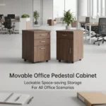 Twilight Series Wooden Mobile Office Pedestal Cabinet Lockable Desk Storage Hospital Bedroom Commercial Office Furniture Staff - Image 2