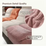 Modular Compressible Lazy Sofa Free Combination Frameless Fabric Sofa Modern Living Room Furniture - Image 5