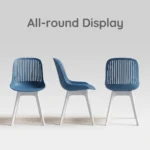 Modern Multicolor Pp Plastic Dining Chairs Stackable Lightweight Durable Portable Leisure Chair Indoor And Outdoor Daily Use - Image 2