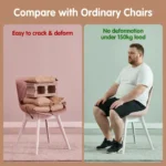 Modern Multicolor Pp Plastic Dining Chairs Stackable Lightweight Durable Portable Leisure Chair Indoor And Outdoor Daily Use - Image 6