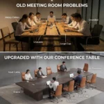 Twilight Series Luxury Eco-friendly Durable Modern Water Resistant Executive Conference Table Mdf Panel 24 Seater 3-year - Image 6