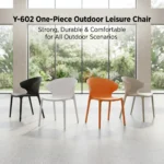 Modern Multicolor Pp Plastic Dining Chairs Stackable Lightweight Durable Portable Leisure Chair Indoor And Outdoor Daily Use