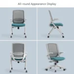 Modern Ergonomic Swivel Office Chair With Fixed Armrest And Backrest For Hotel,Classroom And School - Image 2