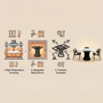Modern Sintered Stone Dining Table With Carbon Steel Base Rectangular/round/extendable Home & Hotel Use Dining Furniture - Image 3