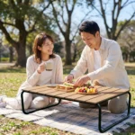 Outdoor Garden Dining Table Chair Set Minimalist Design Uv-resistant Powder Coated Metal Frame Pp Seat For Patios Courtyards - Image 3