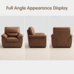 Stationary Leisure Accent Sofa Set,Faux Leather 1/2/3 Seater Single Double Triple Sofa Chair For Living Room & Office Furniture - Image 3