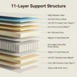 Durable Hotel Grade Foam Hybrid Mattress With Individual Pocket Spring Rolled In A Box Noiseless Breathable Bedroom Use - Image 4