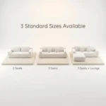 Modern Modular Compressed Velvet Frameless Chaise Lounge Sofa Set Vacuum Packed Minimalist Lazy Sofa Living Room - Image 6