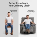 Power Recliner Sofa Set,Breathable Fabric & Tech Faux Leather Optional,1 Seater 2 Seater 3 Seater Electric Recliner Sofa - Image 5