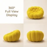 Soccer Ball Grid Compressed Lazy Sofa,Breathable Mesh Fabric Frameless Couch,Vacuum Packed Modern Bubble Sofa - Image 3