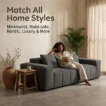 Pixel Modular Compressed Sofa,Fabric Frameless Sectional Couch,Vacuum Packed Minimalist Combination Sofa - Image 2