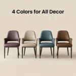 Headtree Nordic Modern Minimalistic Dining Chair With Eco-friendly Faux Leather Cushion Durable Steel Frame For Home Furniture - Image 3