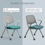 Modern Ergonomic Swivel Office Chair With Fixed Armrest And Backrest For Hotel,Classroom And School - Image 6