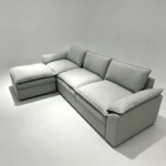 Modular Three Seat Chesterfield Sectional Fabric Sofa Easy Assembly Square Couch Removable Modules L-shaped Flat-packed Frame