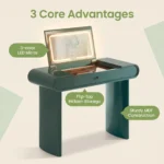 Modern Vanity Desk Drawers Adjustable Led Mirror Makeup Table Mdf Dressing Table Storage Cabinet For Hotel Living Room - Image 4