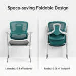 Modern Ergonomic Swivel Office Chair With Fixed Armrest And Backrest For Hotel,Classroom And School - Image 6