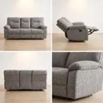 Power Recliner Sofa Set,Breathable Fabric & Tech Faux Leather Optional,1 Seater 2 Seater 3 Seater Electric Recliner Sofa - Image 2