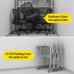 Modern Ergonomic Swivel Office Chair With Fixed Armrest And Backrest For Hotel,Classroom And School - Image 6