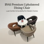 Modern Ergonomic Pu Leather Padded Foldable Dining Chair With Micro-spring Cushion Seat And Metal Legs For Hotel Use - Image 3