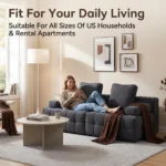 Grid Square Modular Compressed Sofa,Fabric Frameless Straight Couch,Vacuum Packed Minimalist Combination Sofa - Image 2