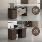 Twilight Series Modern Minimalist Eco-friendly Durable Ergonomic Staff Office Desk Single Workstation Computer Desk Office - Image 4