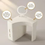 Modern Vanity Desk Drawers Adjustable Makeup Table Led Mirror Mdf Dressing Table Storage Cabinet For Bedroom Hotel Living Room - Image 4