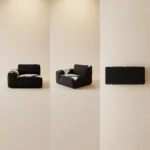Black Bull Modular Compressed Sofa,Frameless Velvet Sectional Couch,Vacuum Packed Minimalist Combination Sofa - Image 5