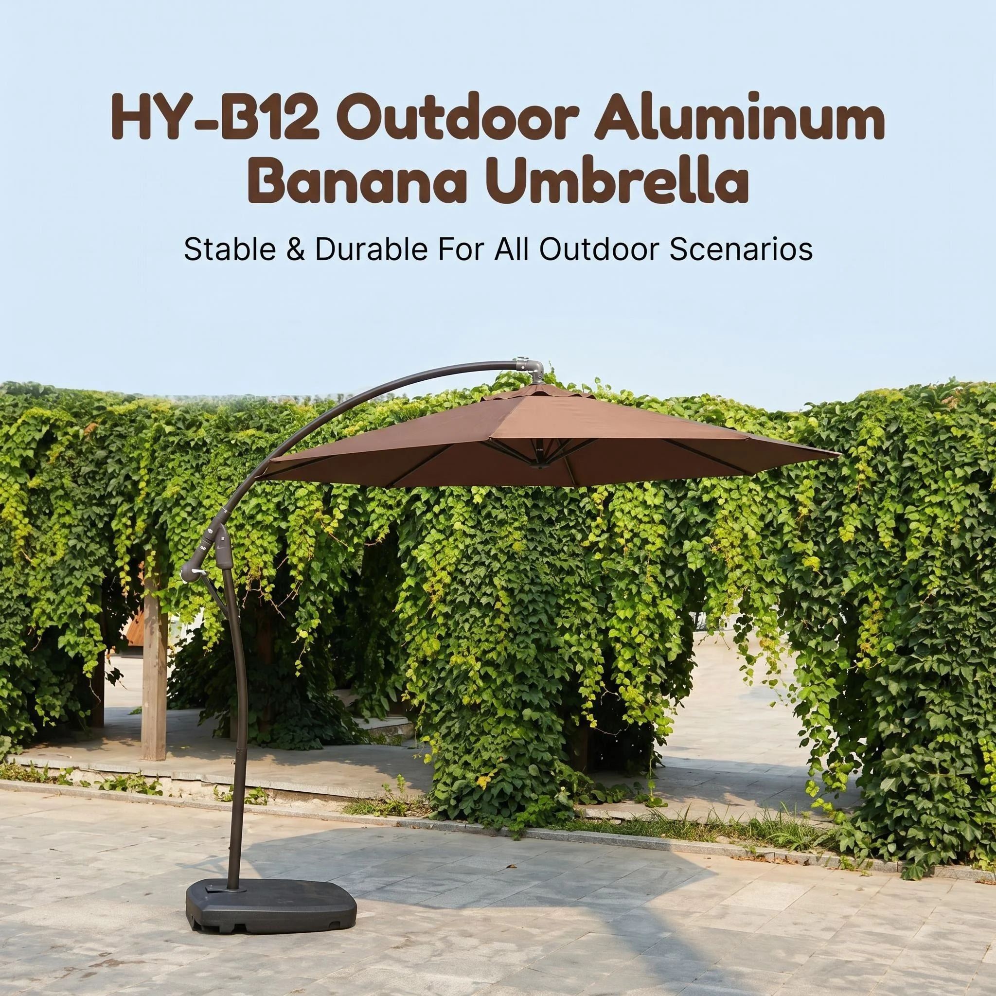 Hccac54db70734ec88381f8980b6f23c2b.webp Heavy Duty Patio Umbrella,Waterproof Polyester,Thickened Aluminum Pole,Uv Resistant Outdoor Garden Commercial Sunshade - Image 1